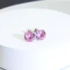 E057-Pink Zircon Stud Earring (1 Piece)