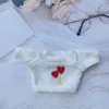 White double heart shirt