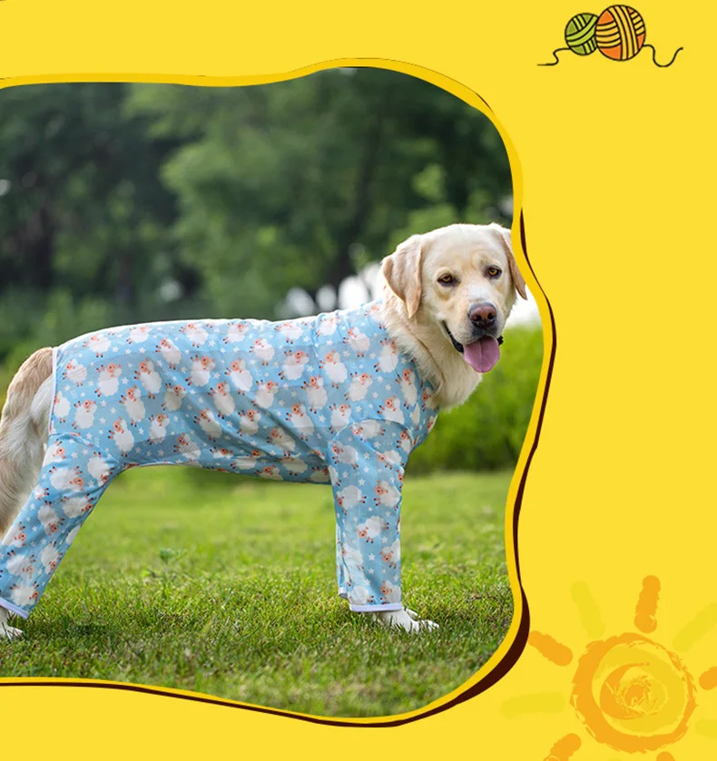 Pet Onesie Pjs Clothes Slim Fit Lightweight Pullover Dog Pajamas Full