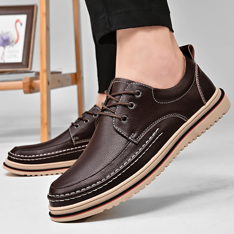 Genuine Leather New Design Oxford Shoes Uppers Genuine Leather Shoes ...