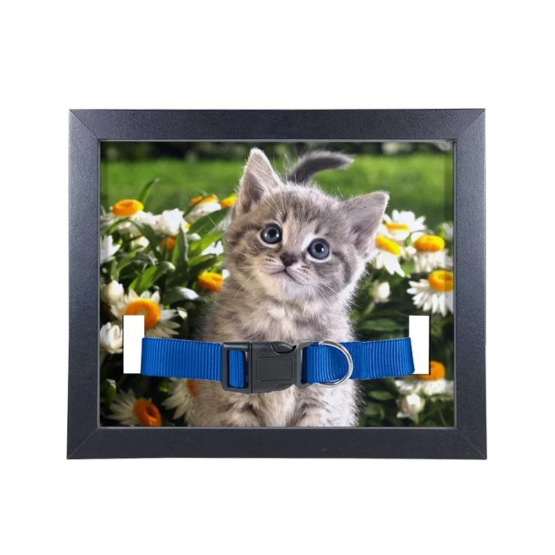 DIY Design Customized Logo Dog Collar Holder Picture Slate Sublimation Blank Pet Memorial Photo Frame