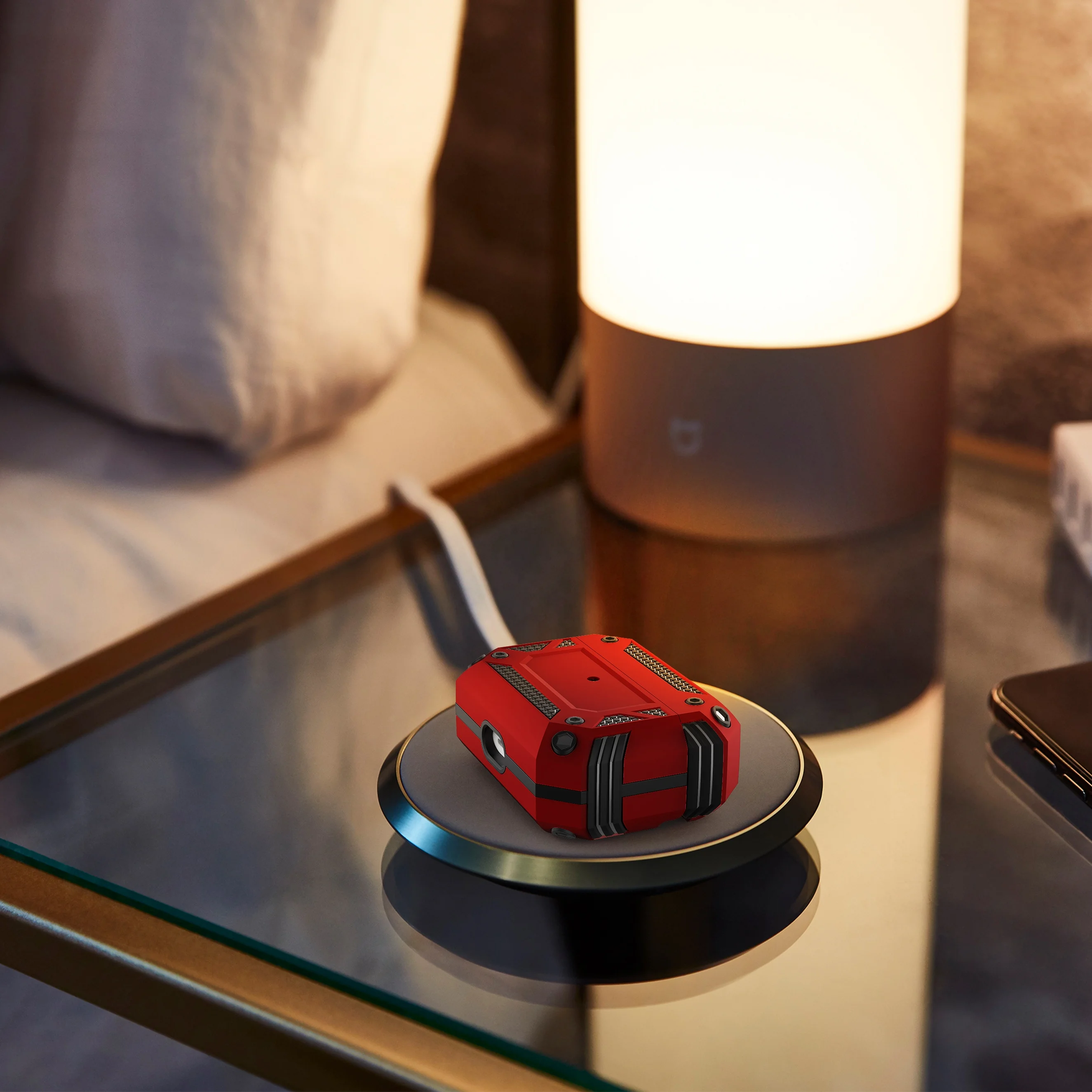 Противоударный жесткий чехол для наушников с брелоком-бампером ударопрочный защитный чехол для наушников Airpods Pro 3