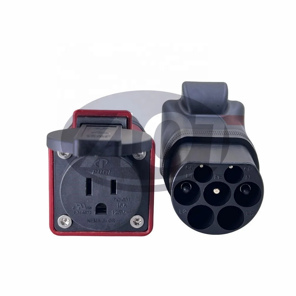 AOTAI Type2 to America 3pin Plug Adapter EV Adapter Type 2 male to Type B AC Charger eBike Scooter details