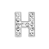 Lettera H in argento