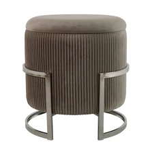 Stools Gold Luxury Nordic Round Modern Home Living Room Furniture Stools Ottoman