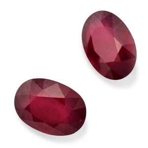 Natural Ruby Glassfilled Gemtones Oval Cut 10x8mm Medium Red Color 4.5ct Price Per Piece