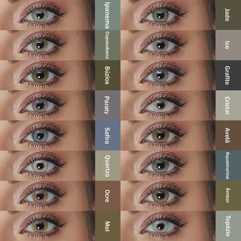 Color Eye Lenses Yearly Use HID Series Colored Contact Lenses for Daily Wear / Dating Cosplay Party Soft Contacts for Eye Makeup