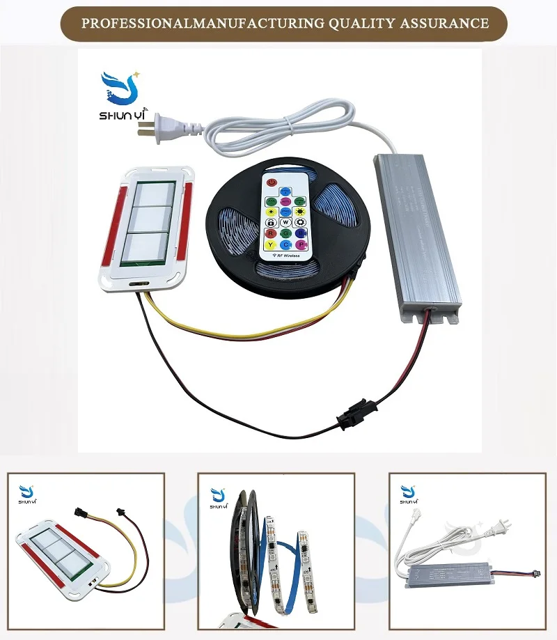 Rgb Touch Switch Dc12V 5A Triple Bond Touch Dimmer Control Switch Led Light Mirror Touch Sensor Switch factory