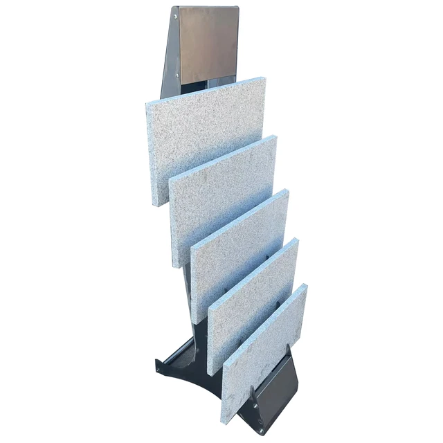 Metal Plate Floor Stone Ceramic Panel Tile Display Rack Crockery Display Racks for Store Tile Display Racks for Sale