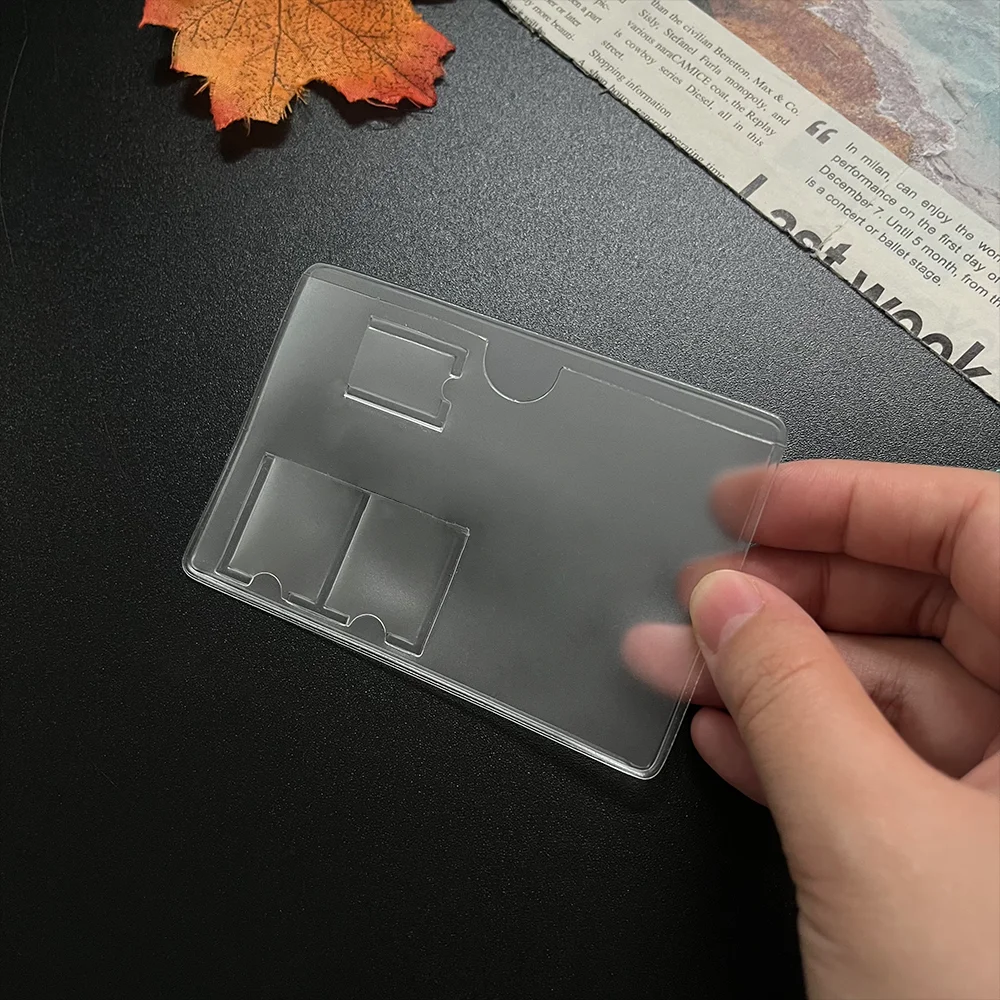 Custom PVC Plastic Sim Card Holder Plastic Business Card Holder
