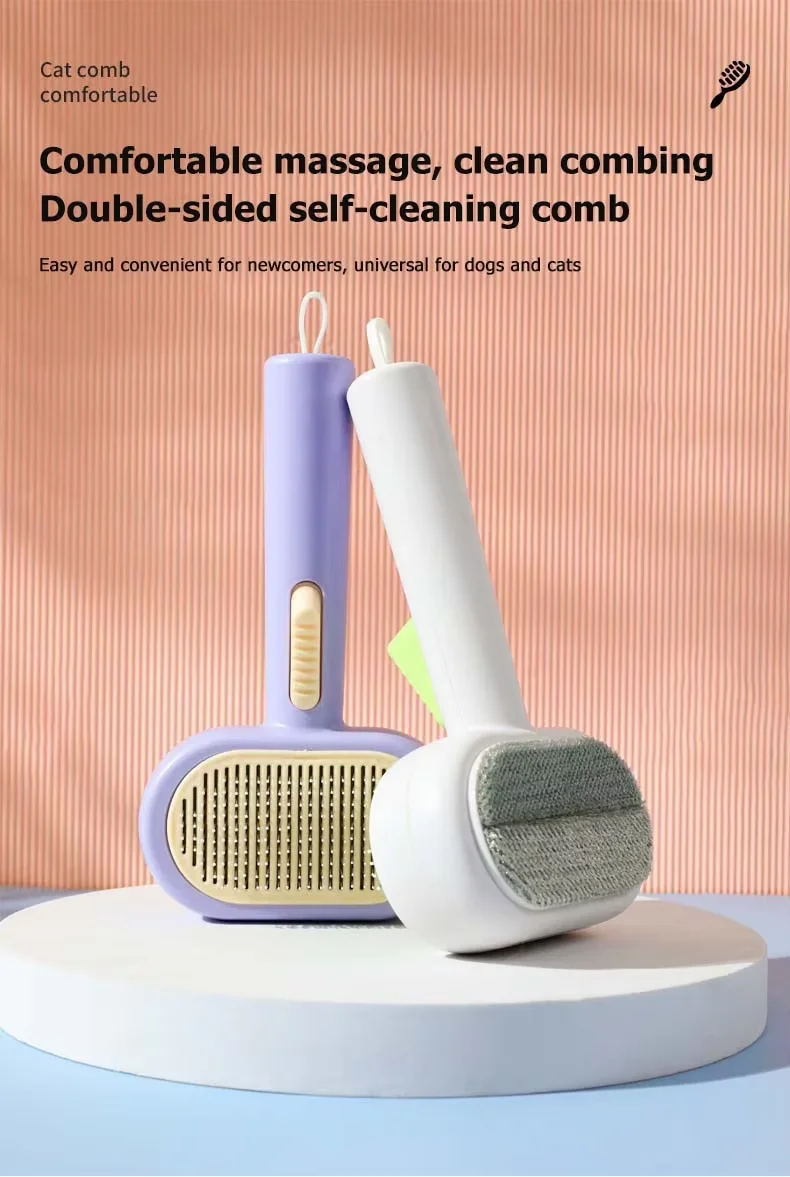 Hot Sale 2in1 Multifunctional Pet Double-Sided Deshedding Brush for Dogs Cats Loose Hair Removal Grooming Cleaning Supplies1
