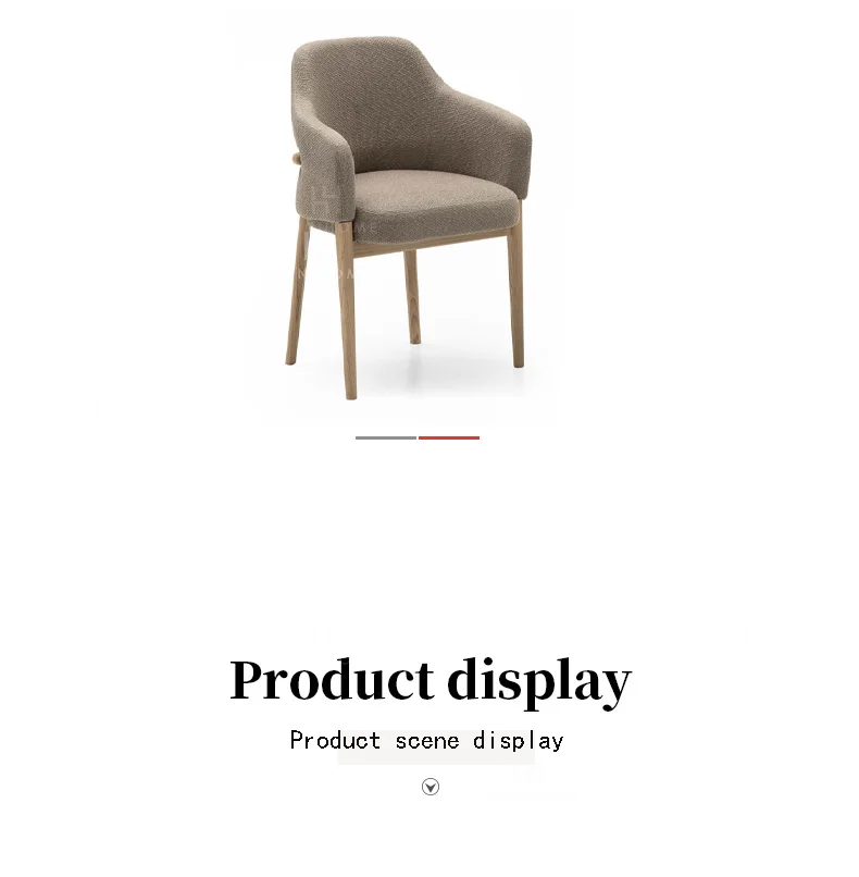 Nordic Home Solid Wood Chair Restaurant Office Desk Chair Creative Leisure Chair Modern Simple Plastic Stool Back Chair Adult