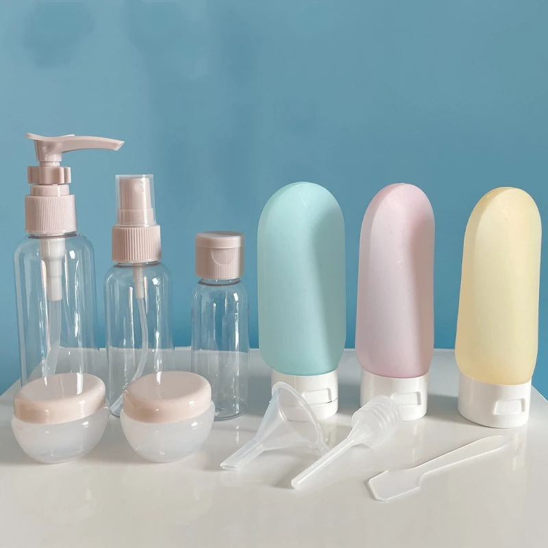 TSA Liquids Travel Bag with Leak-Proof Bottles and Travel Size Containers for Skin Care Serum Lotion Shampoo Toiletries Kit