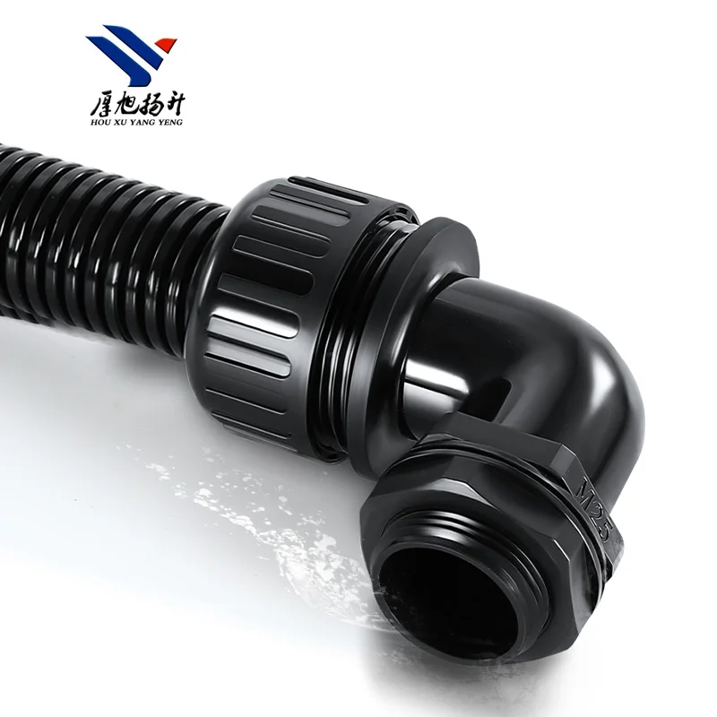 Electrical Cable  IP68 Waterproof Right Angle Elbow Shape Waterproof Nylon Plastic Cable Glands