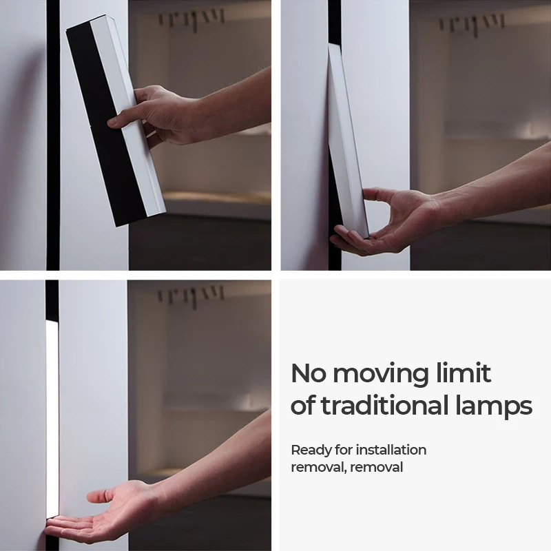 Линейный магнитный умный Регулируемый Трековый светильник без оправы