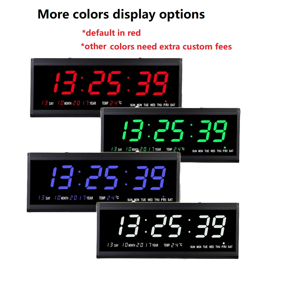 YIZHI LED Calendar Clock - Stylish & Functional Wall Timekeeper