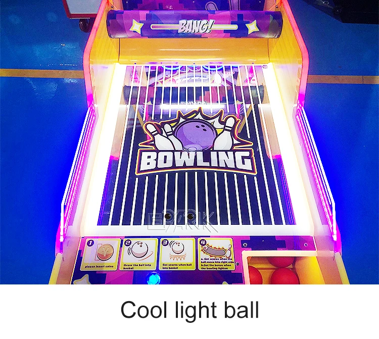 Coin Operated Game Machine Juego Arcade Mini Bowling Game Ticket