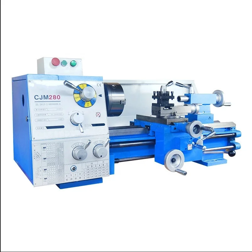 Horizontal Lathe Machine  CJM280 Bench Metal Lathe Machine