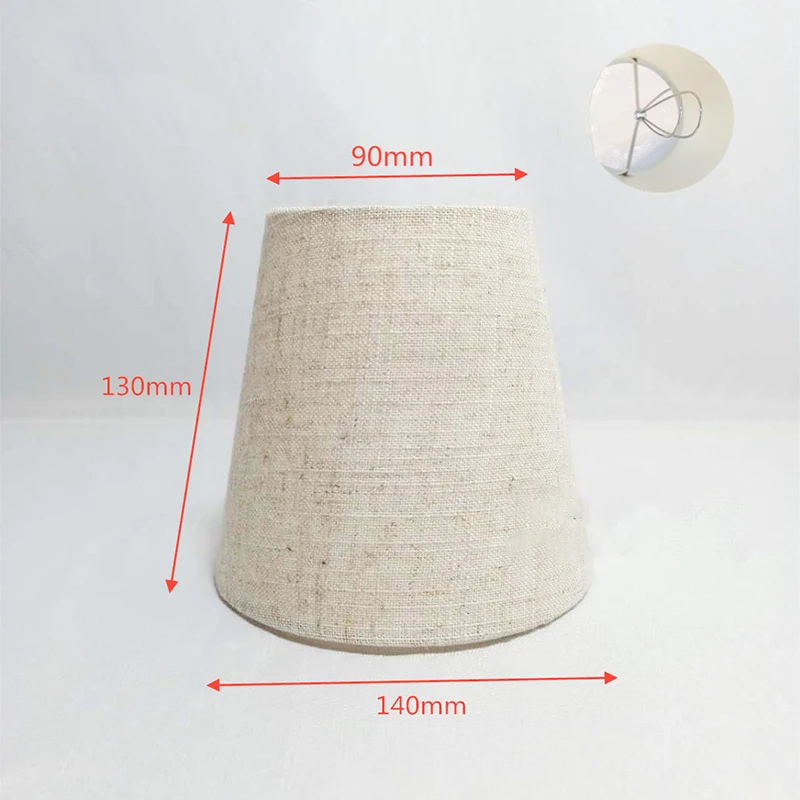 Floor Light Custom Linen Fabric Cylinder Drum Lamp Shades Rectangle