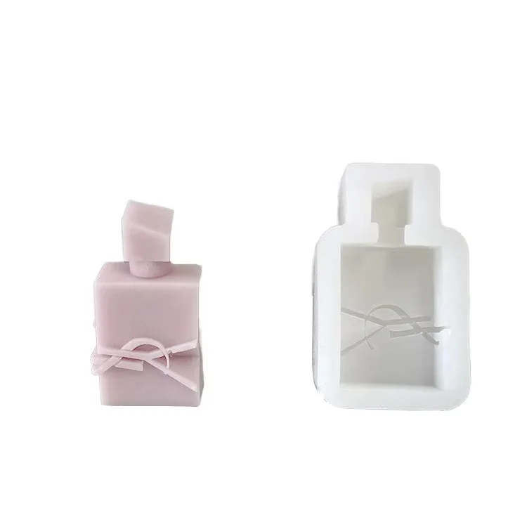 Aromatherapy Candle Silicone Mold Perfume Bottle Shape for Making Candles Cake Tools Essential for Candle Makers