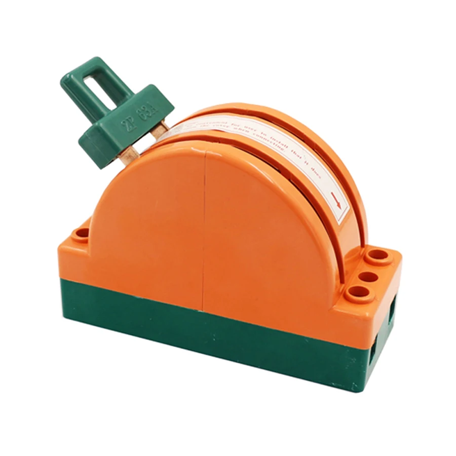 DPDT Knife Switches Copper Power Disconnector Switch Semicircular Breaker Backup Circuit Generator 2P 63A