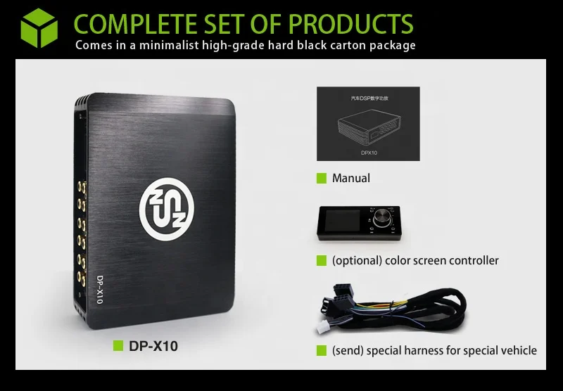 Factory Directly Support Multiple Music Playing  Car Audio Amplifier Dsp Korea Car Amplifier Zenon with  Full-range Technology