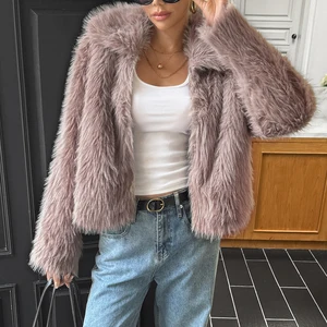 Custom Winter Products Jacket Woman Coats For Ladies Women Casual Fur Jacket