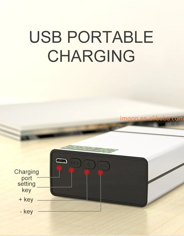 Factory Price Timing Lock Cigarette Case 20pcs Intelligent USB Charging  Metal Cigar Box LED Display Smoking Control Device