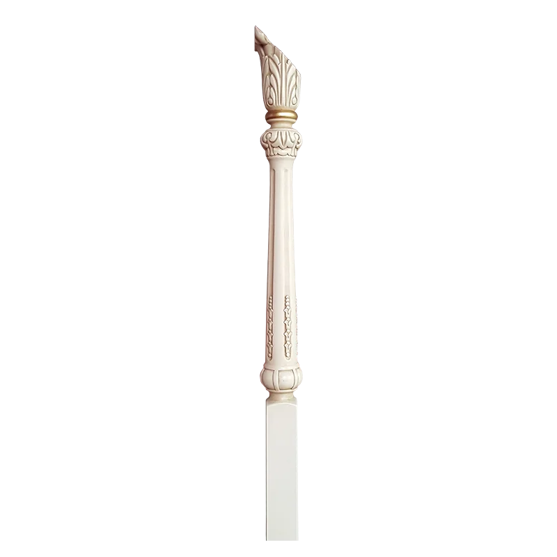 Factory Custom Unique Modern Design Wooden Staircase Column Railing Handrail for Villas Hotels with 1 Year Warranty Easy Install
