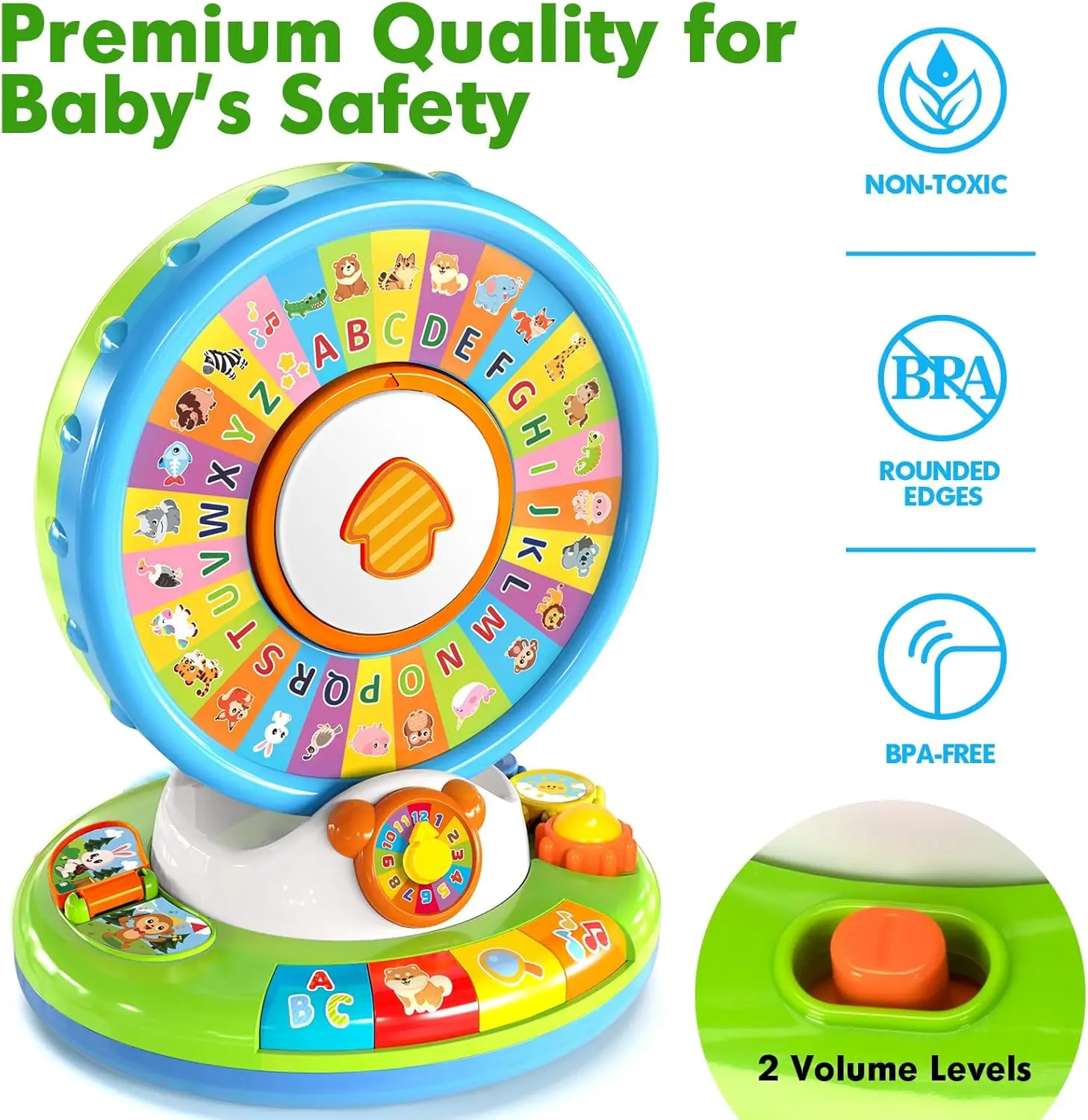 キッズ・ファミリー Speed Learning Junior1~12 CPS Montessori Baby Ferris Wheel - Interactive Spin and Sing