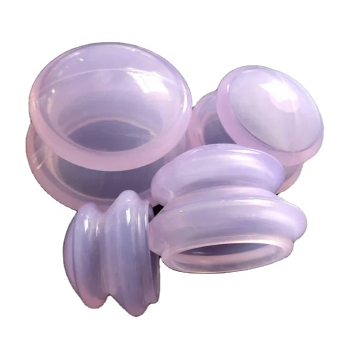 4Pcs Moisture Absorber Anti Cellulite Vacuum Cupping Cup Silicone Family Facial Body Massage Therapy Cupping Cup Set 4 Size