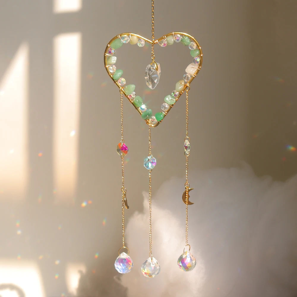 Wholesale Crystal Sun Catcher Heart Suncatchers Hanging Crystal