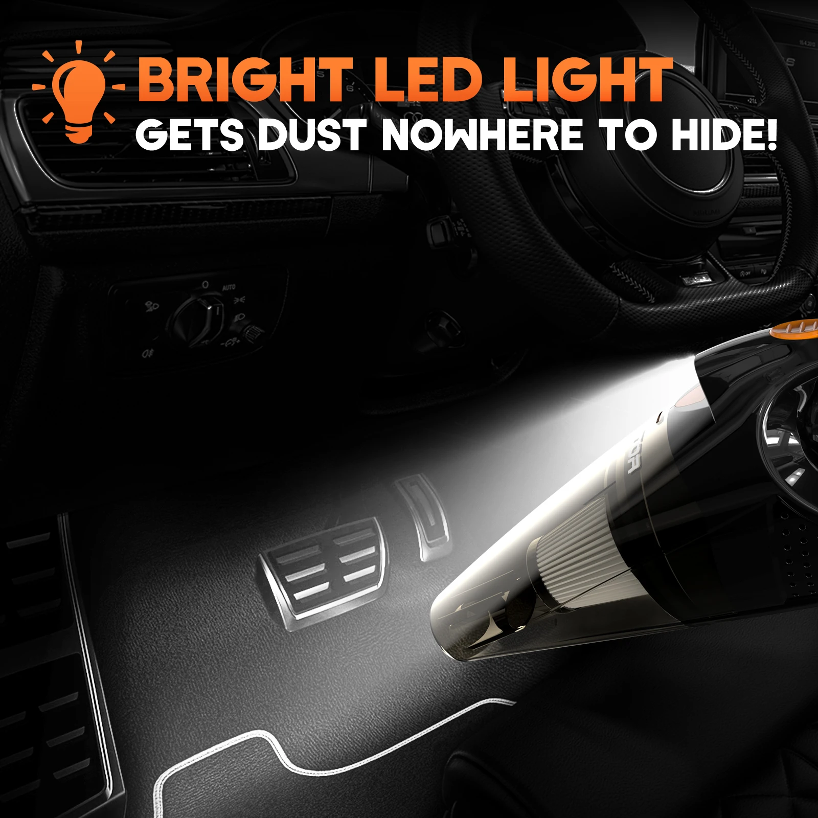 Hotor Car Styling Vacuum Dc 12v Auto Car Vacuum Cleaner 4800 Kpa 6 In 1