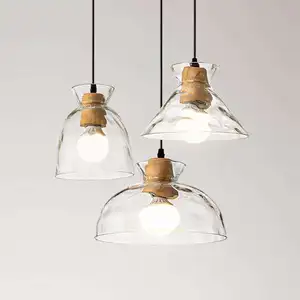 Minimalist Single Head Chandelier Bar Aisle Restaurant Modern Led Nordic Glass Pendant Light