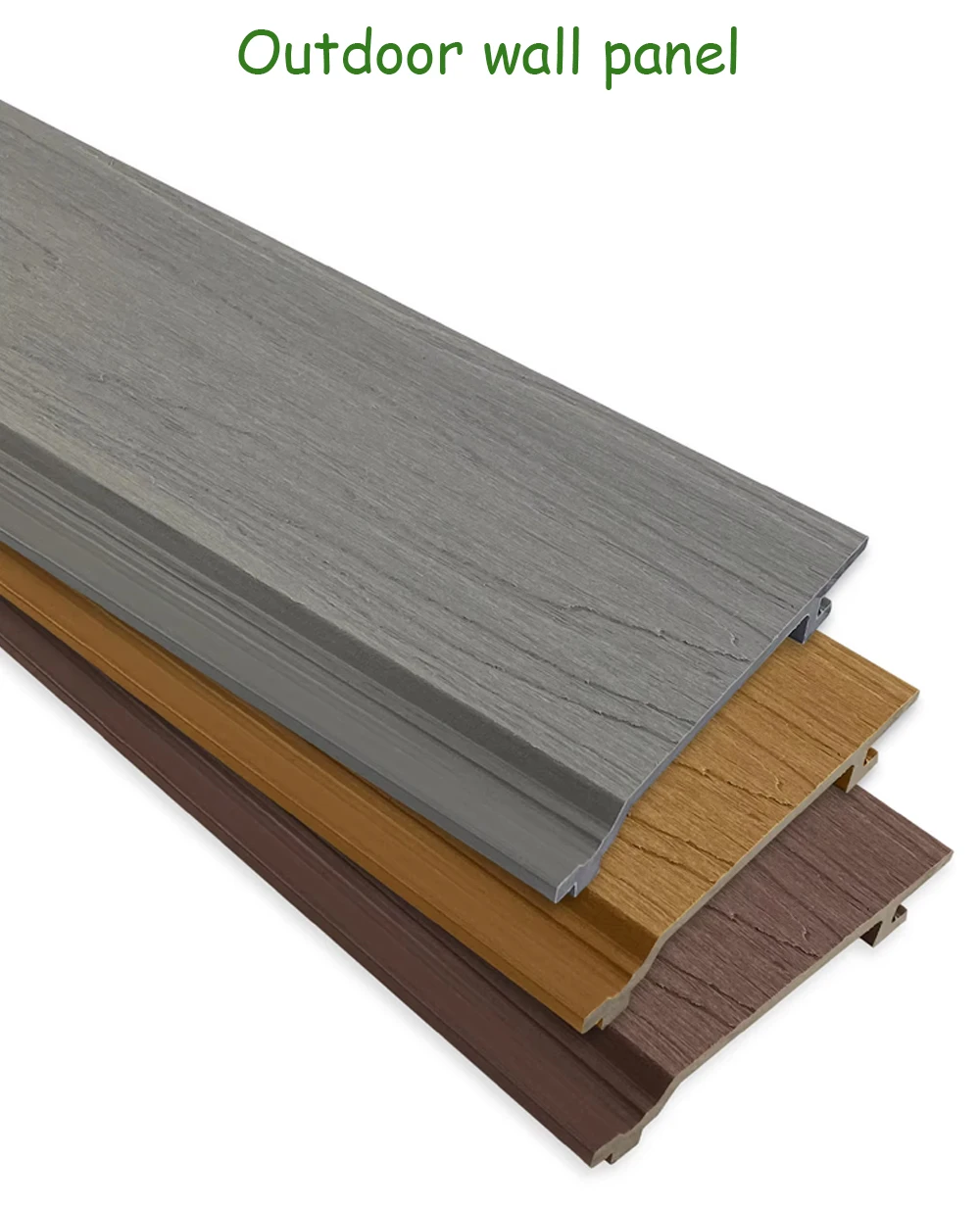 Outdoor Water Proof WPC Wall Panel Fireproof Wooden Plastic Composite ...