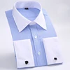 royal blue and white long sleeve striped shirt