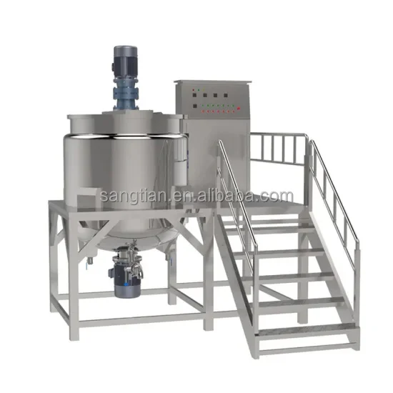 Stainless Steel Vacuum Emulsifying Mixer Lotion Shampoo Cream Cosmetics Mixing tank with Agitator