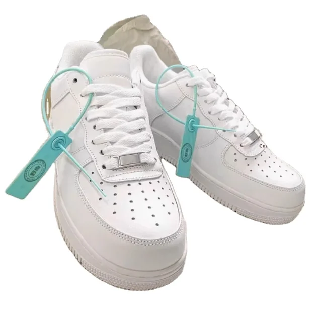 Pure White Low-Top Walking Shoes for Men Women  One Wear-resistant