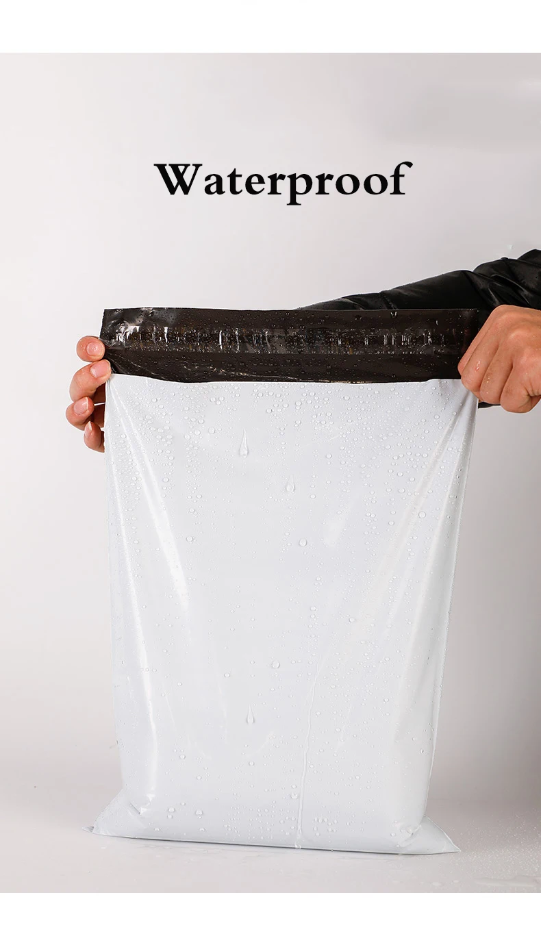 Custom Low Moq Postal Bags Black Matte Logo Shipping Bag Clothing Poly