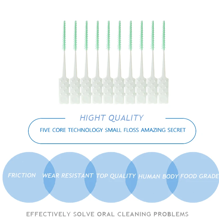 
 Европейские стандартные качественные резиновые мягкие резиновые межзубные щетки из ТПЭ  