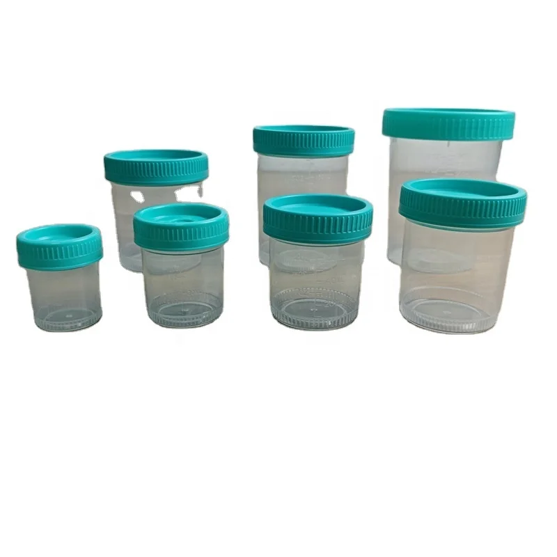 sample cup sterile test pots collection collector hospital specimen bottles container urine vacuum urine cup negative pressure