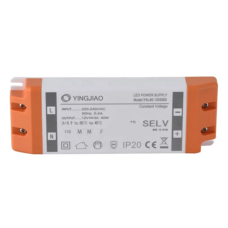 IP20 LED Panel Driver Constant Voltage 12V 24V Led Driver 12VDC 40W LED Power Supply 100w 12vdc Power Supply for Led ul Cert