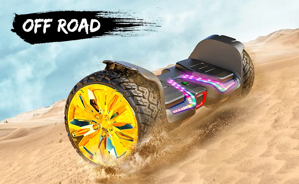 GYROOR Hoverboard 8.5 inch Off Road Hoverboard with Music Speakers