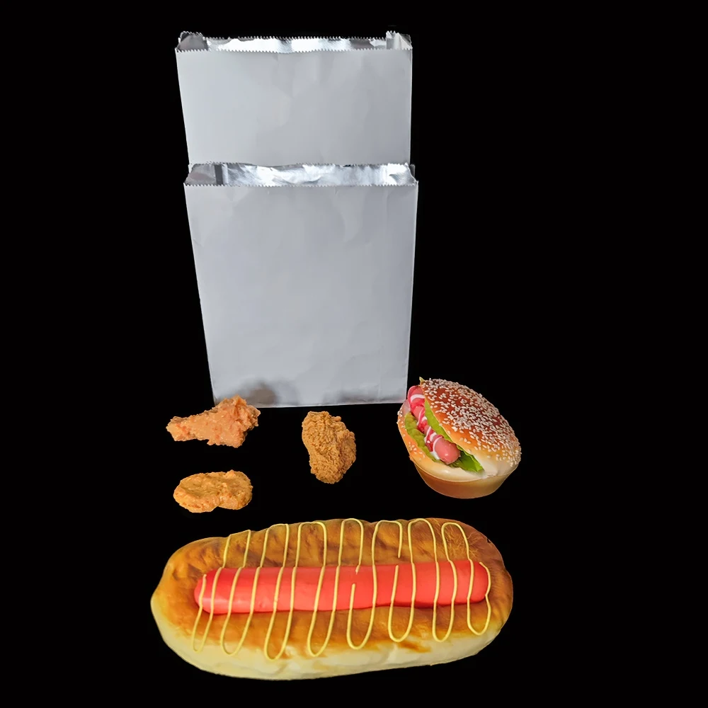 Bolsas de pollo con perrito caliente a prueba de aceite a la parrilla