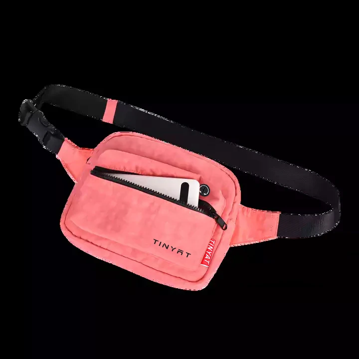 Unisex Customized Logo Fitness Belt Bag Waist Nylon Outdoor Sport Crossbody Fanny Pack Waist Bag
