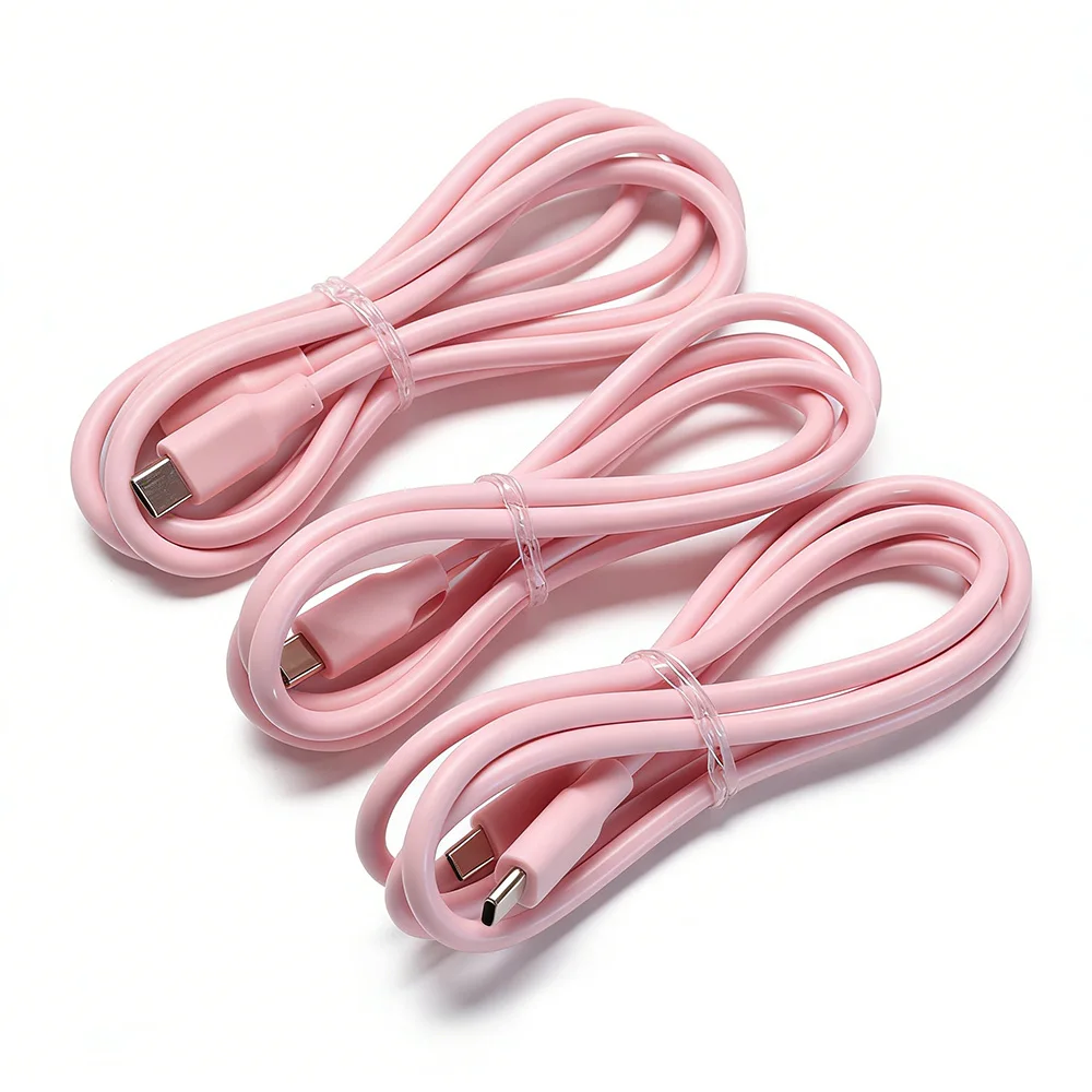 Cavo Macaron multicolore USB-C 3.1, cavo di ricarica rapida di tipo C da 60 W e 3 A, cavo dati per dispositivi mobili in rame puro, cavo da C a C