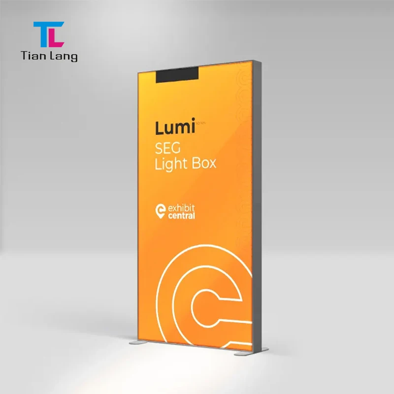 TianLang Alumini Caixa Llumina Led Amb Pell de Teixit Marc Llumina Retroiluminat 120 Publicitat Teixit Caixa Llumina