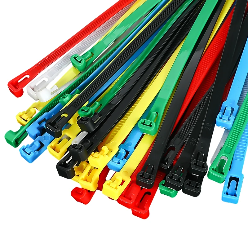 intervisio Rode Hersluitbare Kabelbinders Extra Lang