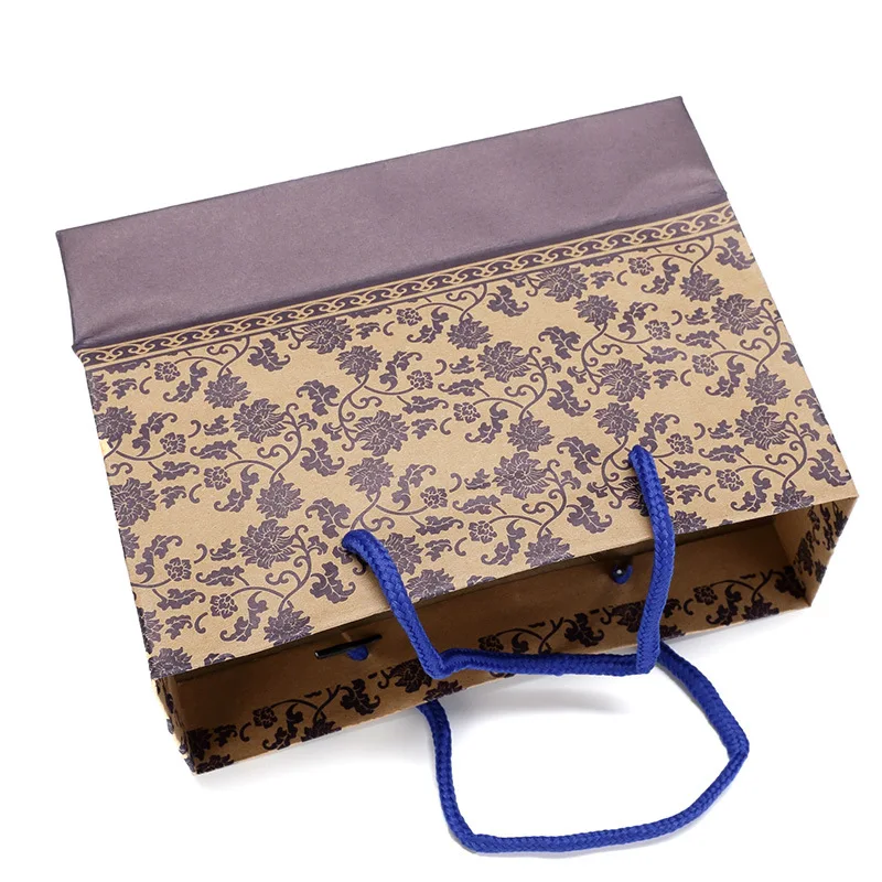 Saco de Papel Kraft Branco Personalizado com Logotipo, Saco Ecológico de Alta Qualidade com Cordão Reciclável