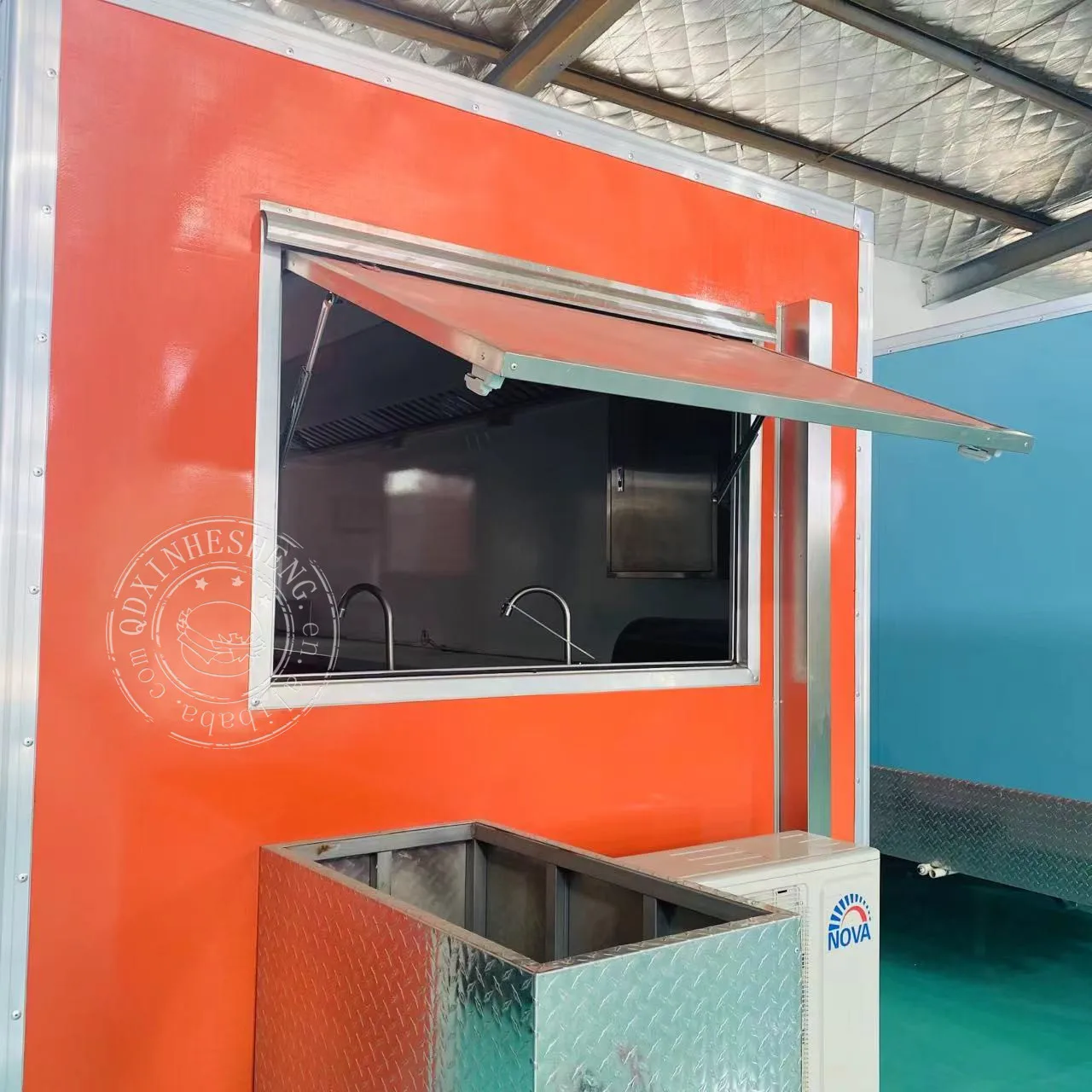 Multifunctional Deep Fryer Food Trailer Outdoor Vending Food Trailer